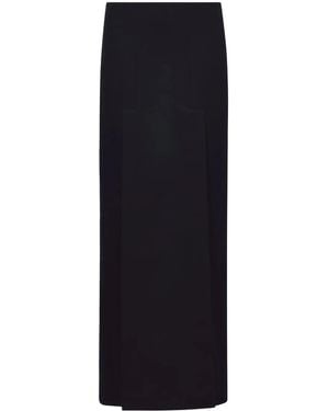Proenza Schouler Felted Slit Maxi Skirt - Black