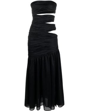 ROTATE BIRGER CHRISTENSEN Glitter Jersey Cut-out Dress - Black