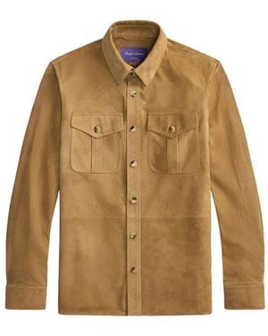 Ralph Lauren Suede Shirt Jacket - Natural