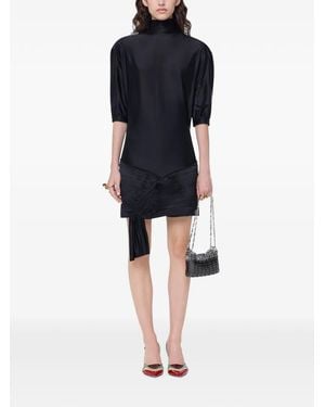 Rabanne Mini Dress With Ruched Details - Blue