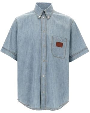 Fendi Light Chambray Shirt - Blue