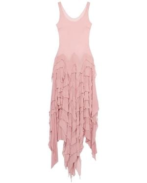 Blumarine Ruffled Maxi Dress - Pink