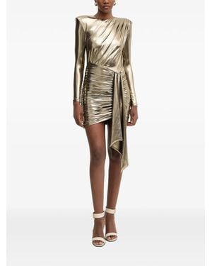 retroféte Drapiertes Tessy Minikleid Mit Raffungen - Natur