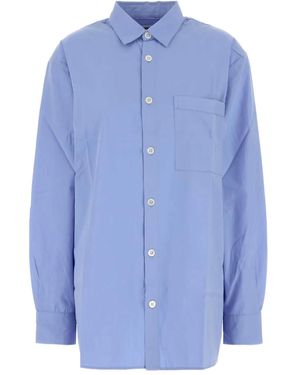 Tekla Poplin Pocket Shirt - Blue