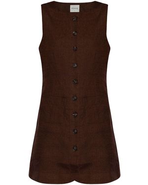 Posse Emma Button-down Dress - Brown