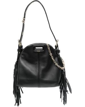 Maje Miss M Leather Micro Bag - Black