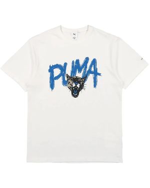 PUMA グラフィック Tシャツ - ブルー