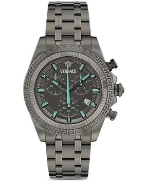 Versace Grecca Chrono 43Mm - Grey