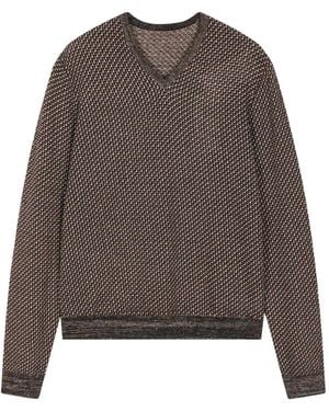JNBY V-Neck Sweater - Brown