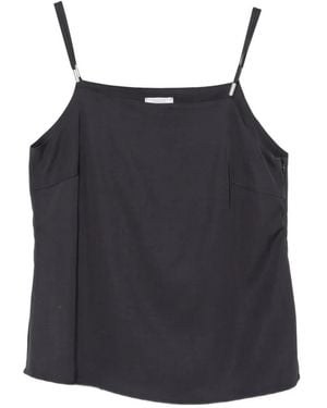 Peserico Square-Neck Top - Black