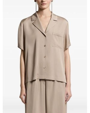Peserico Pocket Short-Sleeve Shirt - Natural