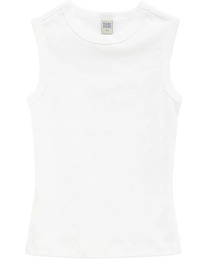 Flore Flore Esme Tanktop mit rundem Ausschnitt - Weiß