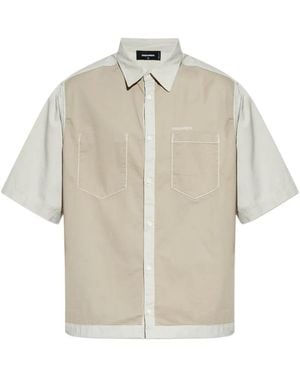 DSquared² Chemise À Poche Poitrine - White