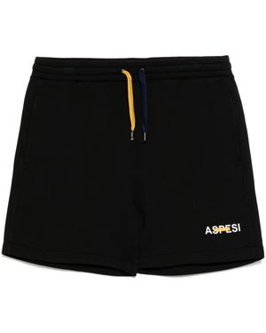 Aspesi ガーメントダイ ショートパンツ - ブラック
