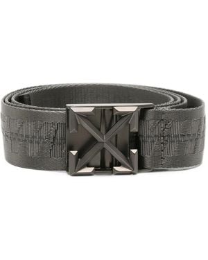 Off-White c/o Virgil Abloh Arrows-Buckle Industrial Belt - Grey
