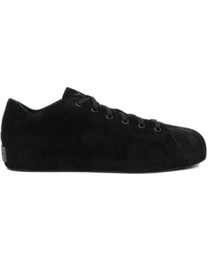 Y-3 Suede Shell-Toe Sneakers - Black