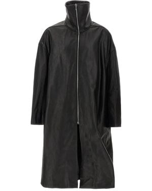 Rick Owens Dracucollar Coat - Black