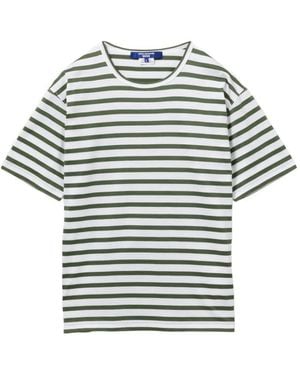 Junya Watanabe T-Shirt A Righe - Grigio