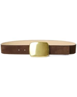 B-Low The Belt Cinturón Leighton De Ante - Blanco