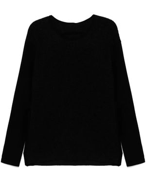 Label Under Construction クルーネック プルオーバー - ブラック