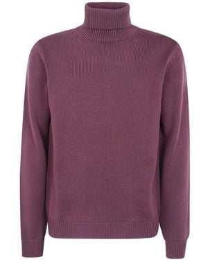 Nuur Roll-Neck Jumper - Purple