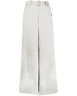 Maison Mihara Yasuhiro ベルテッド ワイドパンツ - ホワイト