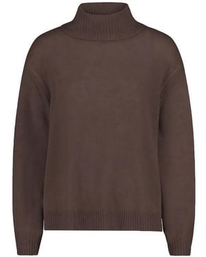 Betty Barclay Kaschmirpullover Mit Stehkragen - Braun