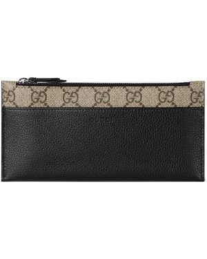 Gucci Gg Marmont Print Wallet - Black
