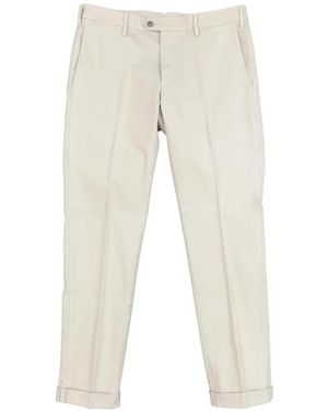 Mason's New York Cotton-Gabardine Trousers - White
