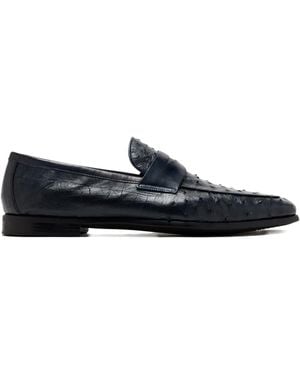 Magnanni Leather Penny Loafers - Blue