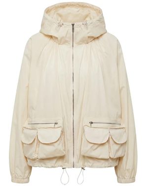 MEIMEIJ Hooded Multi-Pocket Jacket - Natural
