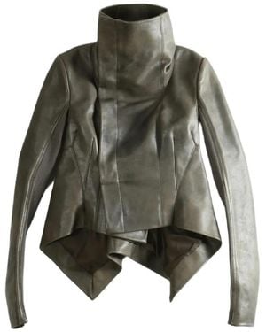 Rick Owens Giacca Asimmetrica - Grigio