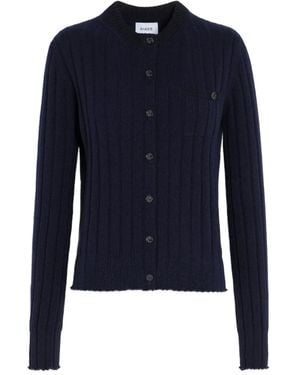Barrie Cardigan Côtelé - Bleu