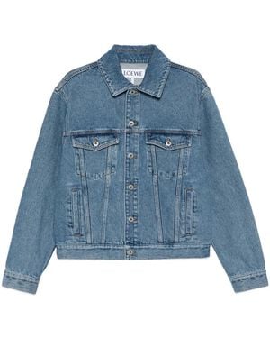 Loewe Anagram Denim Jacket - Blue