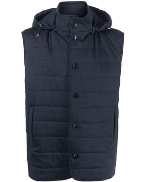 Manzoni 24 Hooded Padded Gilet - Blue