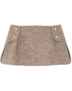 Sunnei Armatura Button Mini Skirt - Natural