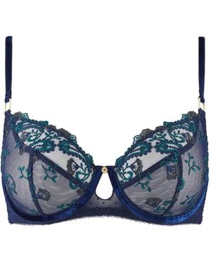 Aubade Bestickter Velvet Memories Bh - Blau