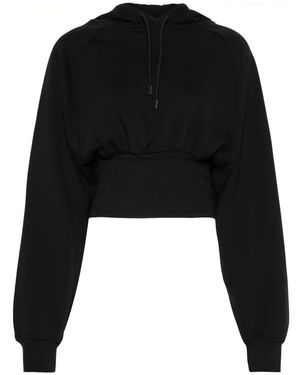 adidas By Stella McCartney クロップド パーカー - ブラック
