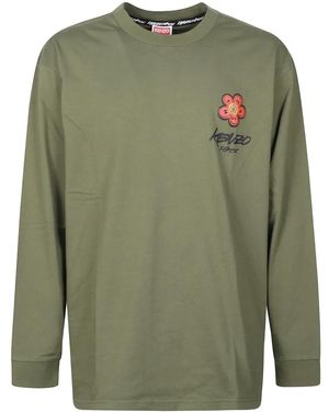 KENZO Boke-flower ロングtシャツ - グリーン