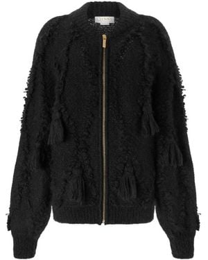 Genny Cardigan Con Zip - Nero