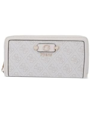 Guess Lindsey Logo-Print Wallet - White