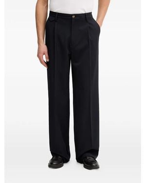 Guess Pleated Wide-Leg Pants - Black