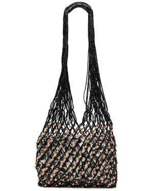Sensi Studio Mesh Hobo Shoulder Bag - Black
