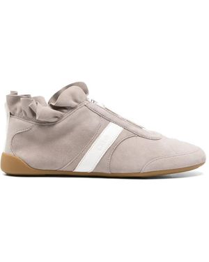 Chloé Kick Sneakers Met Ruches - Wit