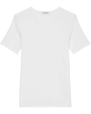 Marc O' Polo Short-Sleeves Crew-Neck T-Shirt - White