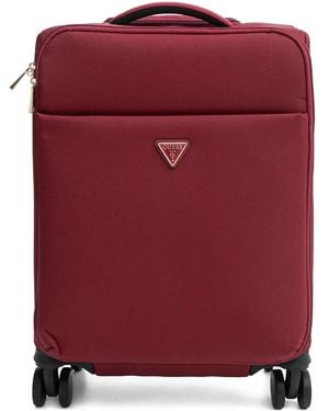 Guess Logo-Plaque Luggage - Red