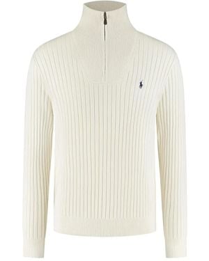 Polo Ralph Lauren Ribbed High-neck Half-zip Sweater - ホワイト