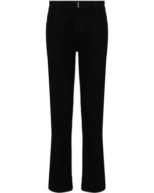 Givenchy Vaqueros Slim Con Placa Del Logo - Negro