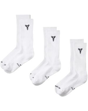 Nike Kobe Crew Socks (Set Of 3 Pairs) - White