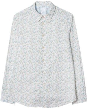 Paul Smith Globe Flower Shirt - White
